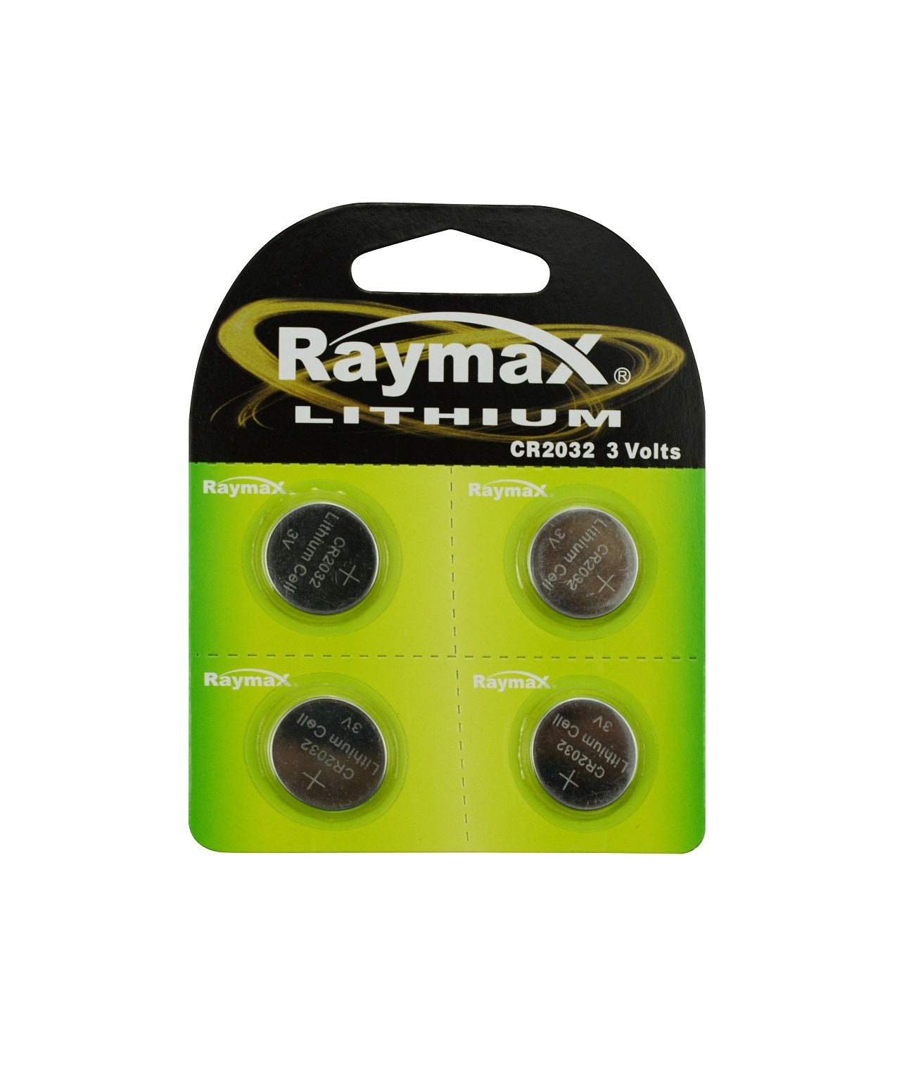 Raymax Produkte Knopfzellenbatterie 3V CR2032 4 Stück