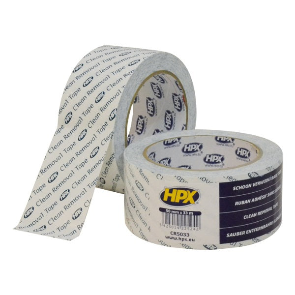 HPX Putzläufer-Bauband, sauber, abnehmbar, weiß, 50 cm x 33 m