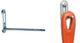 Connex Einzelhaken gerade 46x80x4mm