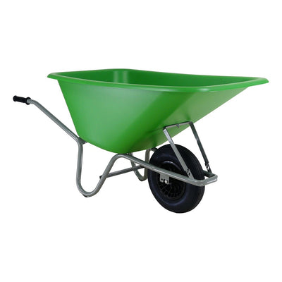 Altrad Schubkarre Forza 165l HDPE-Behälter, grünes Luftreifenrad