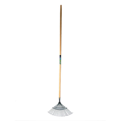 Mm Eurotool Rasenrechen mm 22tds Rundzinken mit Stiel 150 cm
