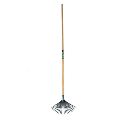 Mm Eurotool Rasenrechen mm 22tds Flachzinke mit Stiel 150 cm
