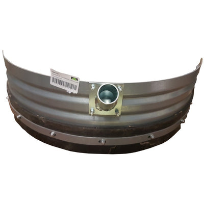 Mm Eurotool Products Mistschaber rund, schwer, 80 cm, mit Segeltuchgummi