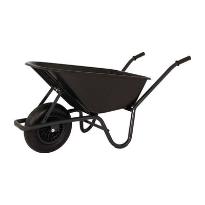 Mm Products Schubkarre 85l Kunststoffbehälter schwarz Gelbasis ged