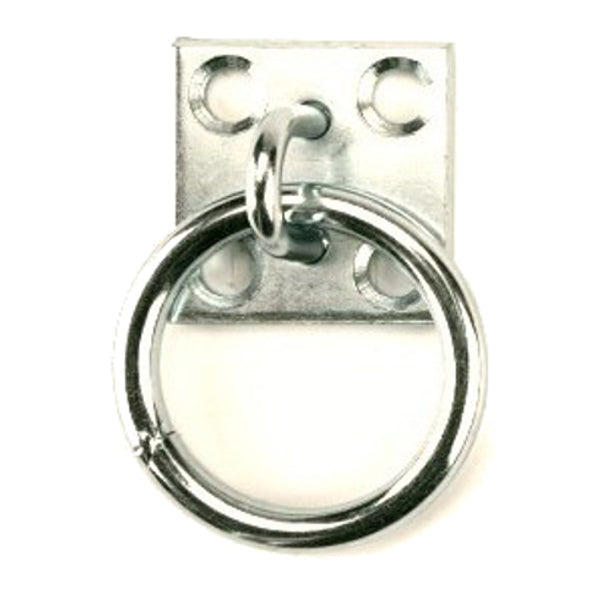 Produkte Wandplatte mit Ring 8 mm Edelstahl