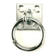 Produkte Wandplatte mit Ring 8 mm Edelstahl