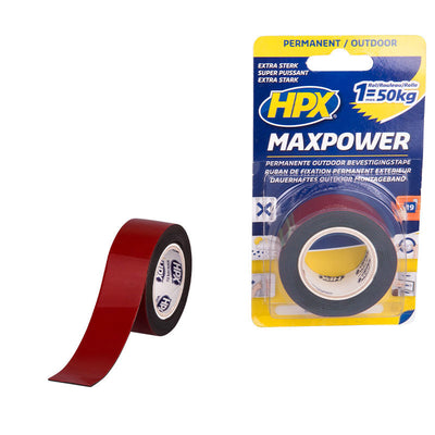 HPX Max Power Outdoor-Montageband | schwarz | 25 mm x 1,5 m – ot2502 ot2502