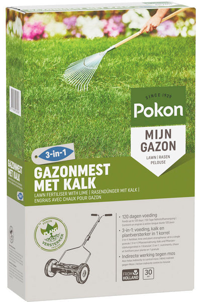 Pokon Rasendünger mit Kalk 2 kg für 30 m² – 7686799400
