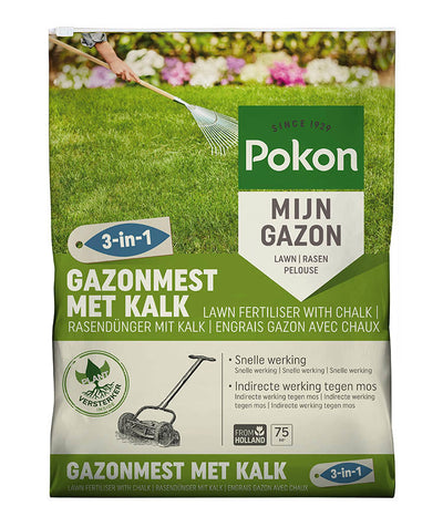 Pokon Rasendünger mit Kalk 5 kg für 75 m² – 7686564400