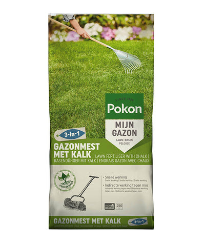 Pokon Rasendünger mit Kalk 16,8 kg für 250 m² – 7686990400