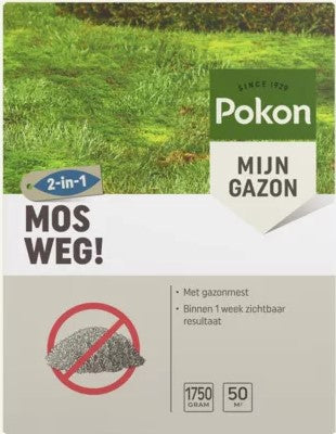 Pokon-Moos entfernt 175 kg für 50 m2