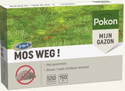 Pokon-Moos entfernt 525 kg für 150 m2