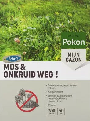 Pokon-Moos und Unkraut entfernen 275 kg für 50 m²