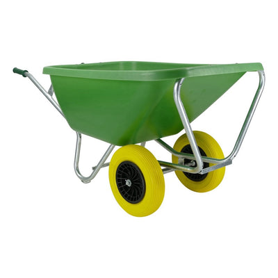 Fort Products Schubkarre FS 200L grün wird mit 2 NML-Rädern geliefert