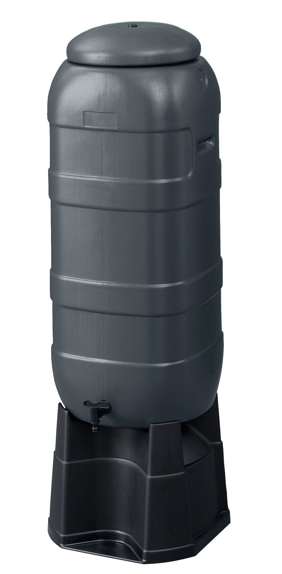 Begreen Regentonne komplett 100 Liter anthrazit ohne Boden