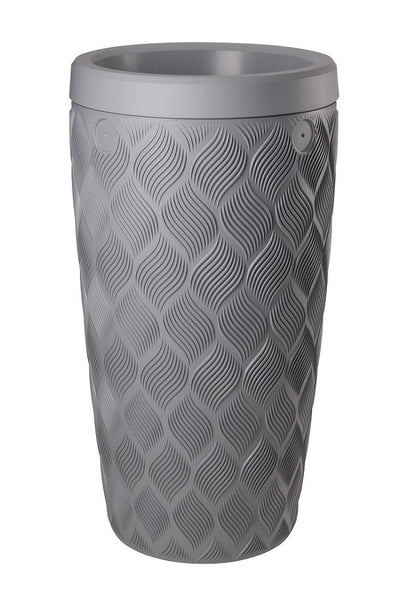 Regentonne Flow Platinumgrau 240l inkl. Pflanzer