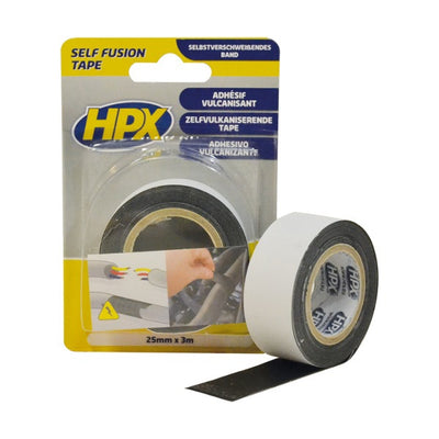 Selbstvulkanisierendes HPX-Band | schwarz | 25 mm x 3 m – SF2503 SF2503