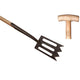 Der weiße Spork mit Schwanenhalsgriff 75 cm dewit