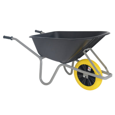 Fort Products Schubkarre Allrounder 100l PP-Behälter schwarz grauer Boden ca