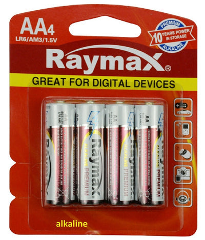 Raymax Batterie Penlite Alkaline LR6 AA x4 Stk