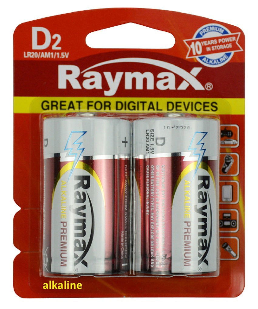 Raymax Batterie Alkaline LR20 D 15V x2St