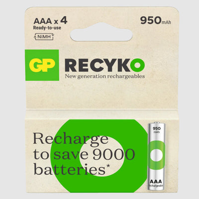 GP Akku wiederaufladbar AAA 950mah x4 Stk