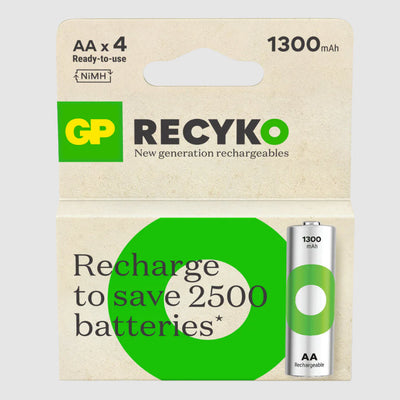 GP-Batterie wiederaufladbar AA 1300 mAh x4 Stk