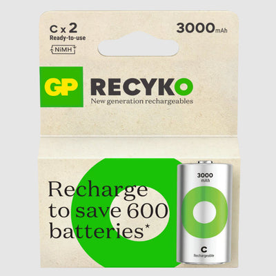 GP Batterie wiederaufladbar Recyko C x2St