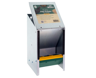 Olba Products verzinkter Futternapf mit schrägem Deckel, 2 x 5 kg
