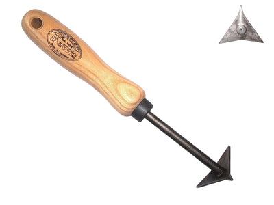 Der weiß gekachelte Reissverschluss-Eschenstiel 14 cm dewhite