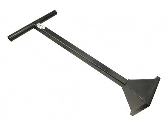 Der weiße Stößel ist komplett aus Stahl gefertigt, Länge 860mm dewhite