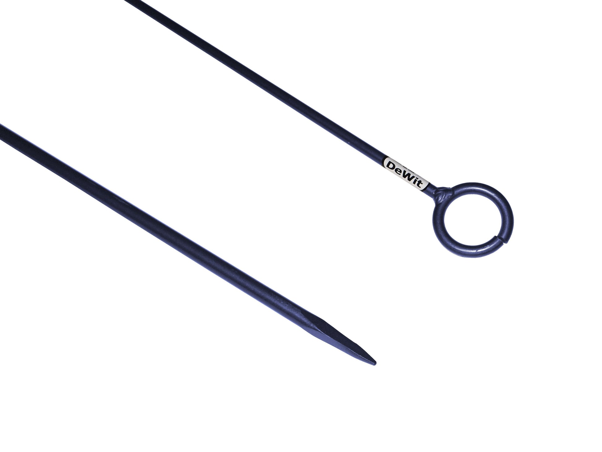 Der weiße Drahtstift schließt das offene Auge, 600 x 10 mm, entweißt