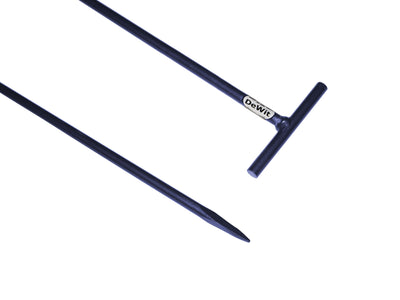 Der weiße Drahtstift 500 x 8 mm hat einen Entweißkopf