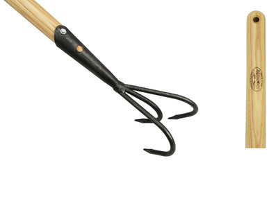Der weiße Grubber mit 3 Zinken und Eschenstiel 150 cm von Dewitt