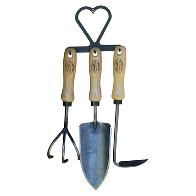 Das weiße Set Gartengeräte am Haken w3000w3051w3097dewit