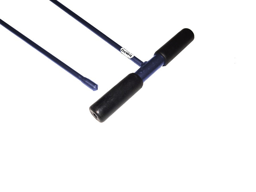 Der weiße Rohrpick aus Metall, 1500 mm lang, entweißt