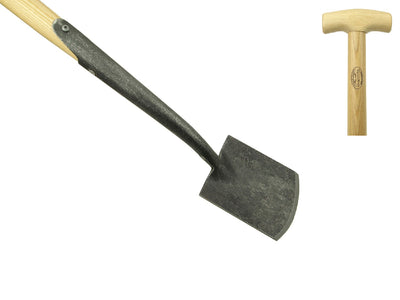 Die weiße Damenspaten mit Schwanenhals-Stiel 75 cm dewit
