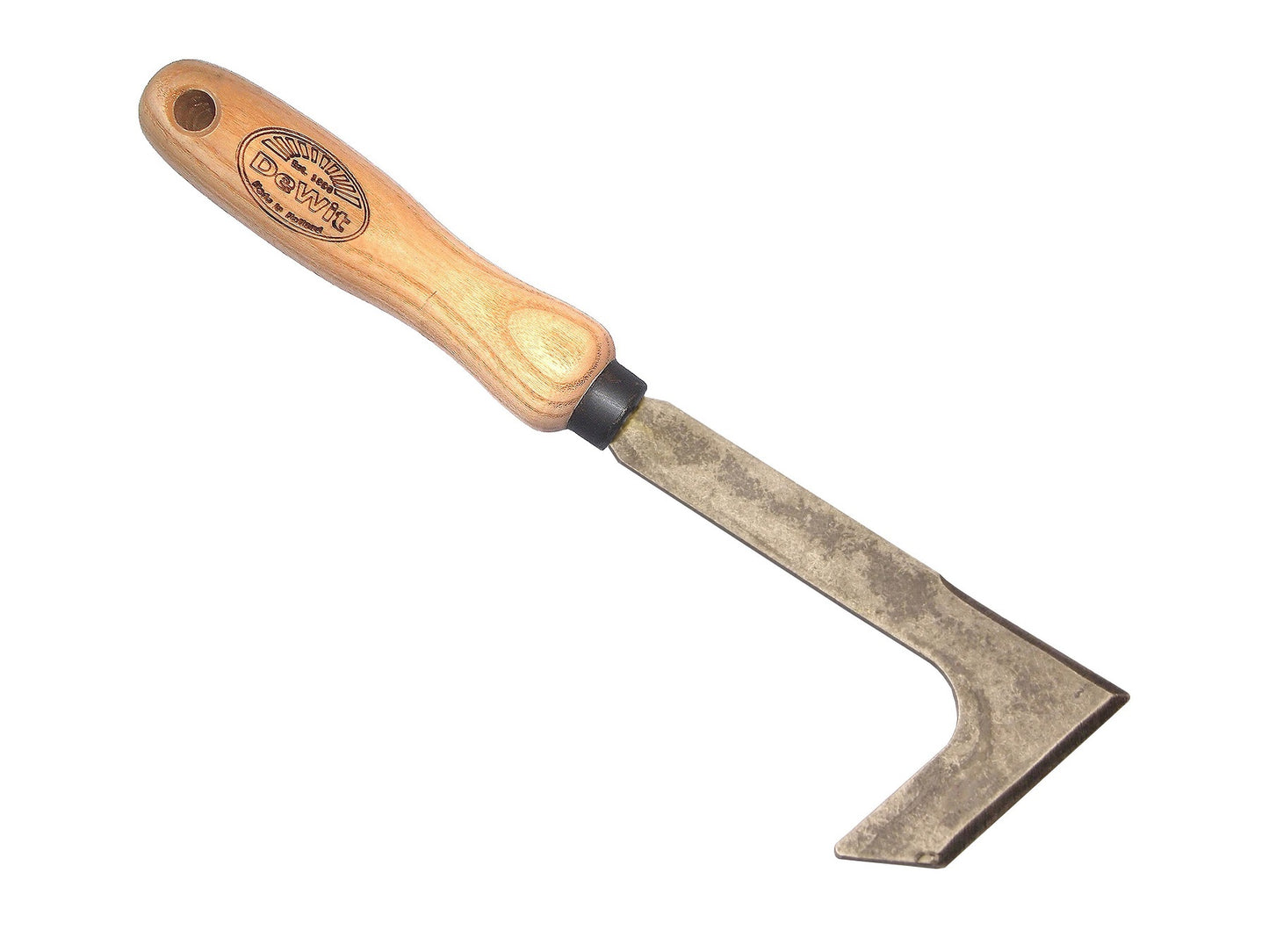 Das weiße Unkrautmesser mit Eschenstiel 14 cm entweißt
