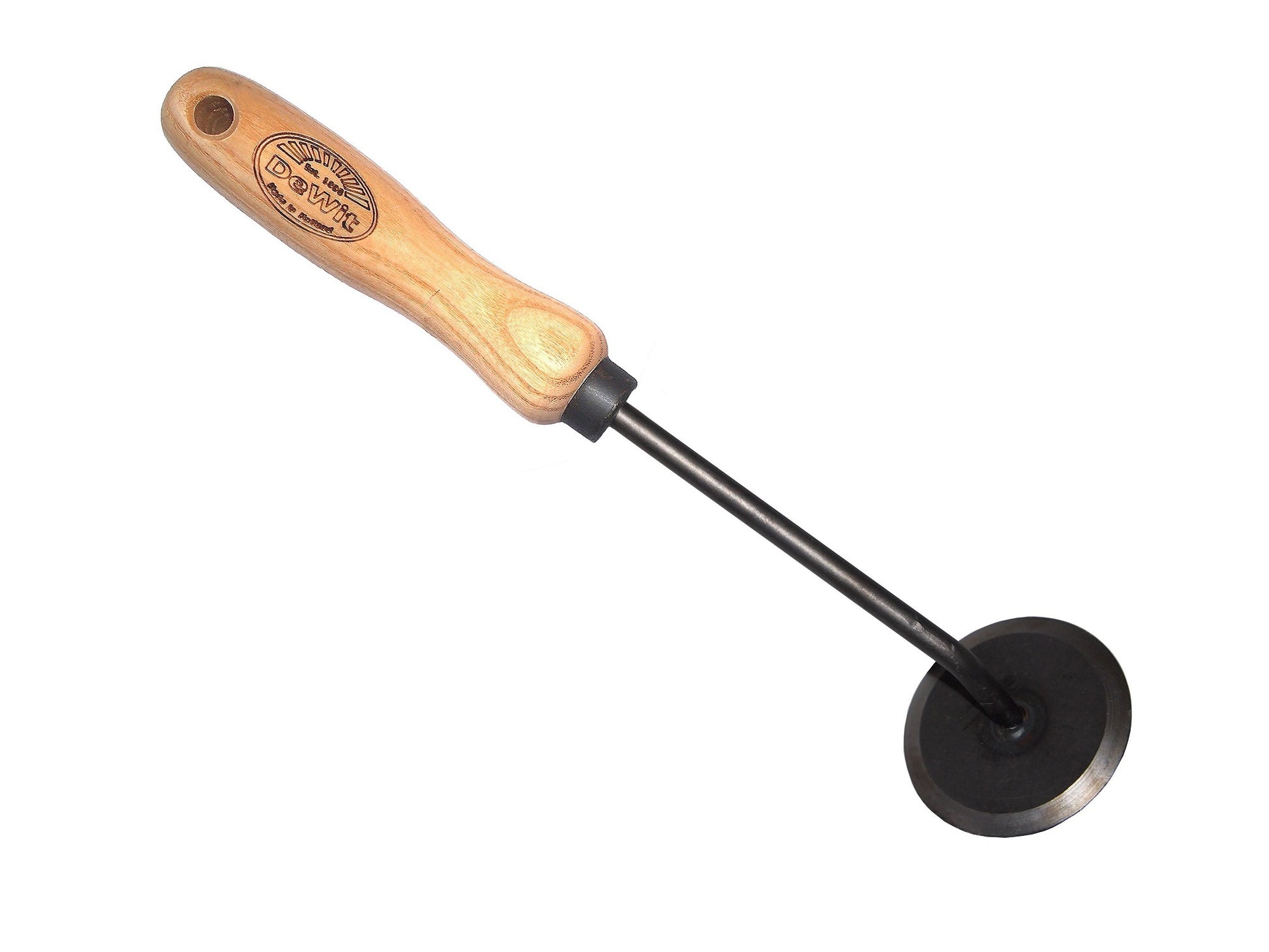 Das weiße Rundhacke-Diskushacke-Essen-Handgriff 14 cm dewit
