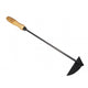 Der weiße geschmiedete Griff 12 cm, der linke Eschenstiel 14 cm, entweißt