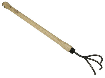 Der weiße Grubber mit 3 Zinken und 480 mm Schaft aus Eschenholz