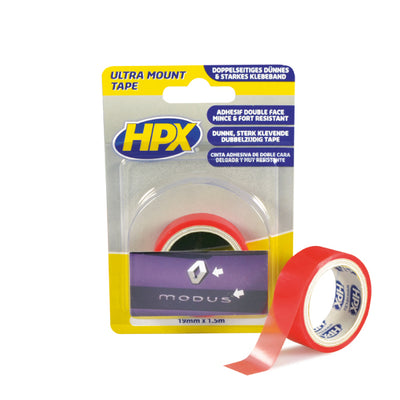 Hpx doppelseitiges Montageband transparent 19 mm x 150 m