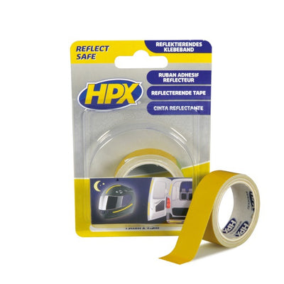 Hpx-Reflektorband gelb 19 mm 150 mtr