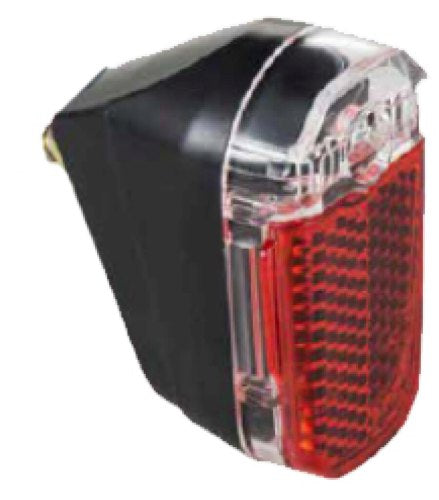 LED-Rücklicht Sate-Lite M4 am Kotflügel. Nabendynamo E-Bike Stvo