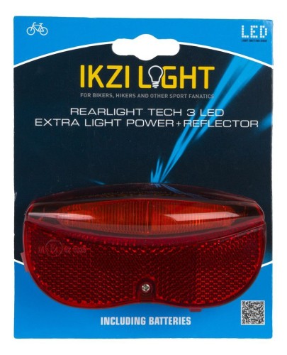 Ikzilight Rücklicht Batterie an aus 3xled 50 mm auf Karte