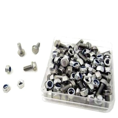 Kotflügelschraube M5X12 aus rostfreiem Stahl + Sicherungsmutter (P50)