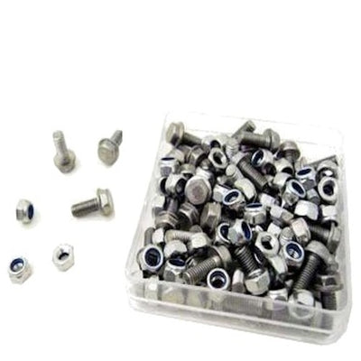Kotflügelschraube M5X12 aus rostfreiem Stahl + Sicherungsmutter (P50)