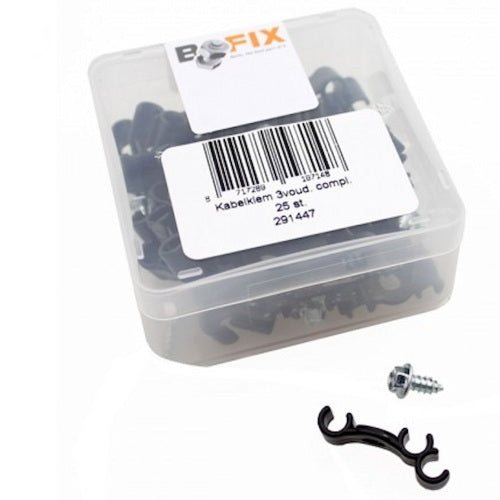 Bofix -Kabelklemme drei -Time Complete (25st)