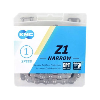 KMC Fahrradkette Z1 schmal 1 2x3 32 - silber, 112 Glieder