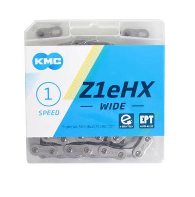 KMC Wide EPT Fahrradschloss - Z1eHX, 112s, 9.2mm, Silber